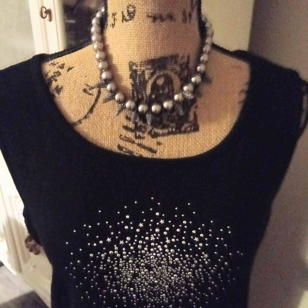 Knit De Knit Sleeveless Starburst Tee